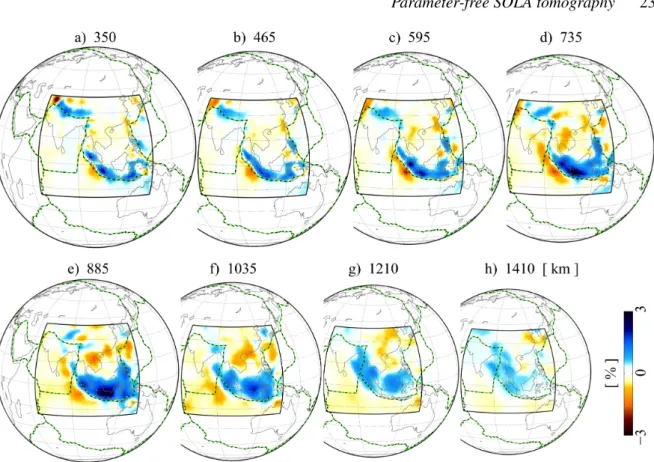 Figure 4. Parameter-free SOLA tomographic images (see Sect. 2.4).