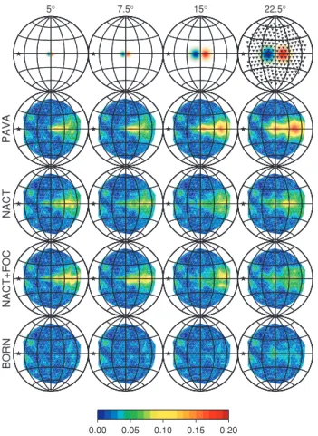 Figure 10. Same as Fig. 9, but the misfit is now computed for the overtone and body wave window.