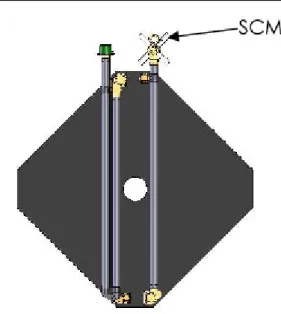 Fig. 5 SCM position on the probe (drawing from UCB)