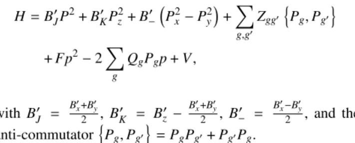 TABLE I. Some operators and their definitions in the aixPAM input file.