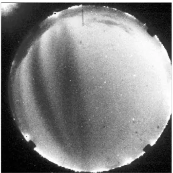 Fig. 2. Typical all-sky image over Asmara in late morning. The outer edge of the disk corresponds to the horizon and the center to zenith