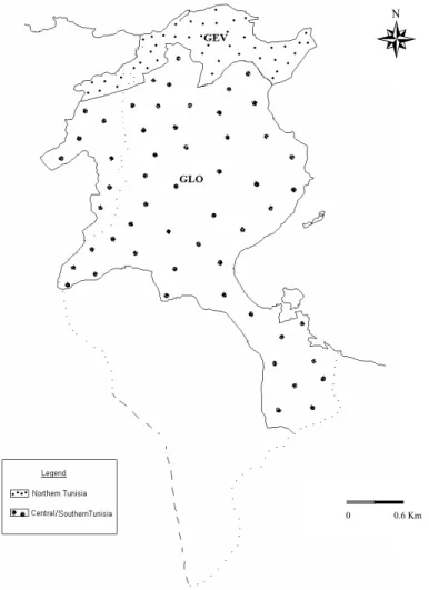 Figure 2: The final classification of homogeneous regions adjusted for L- Skewness and L- 