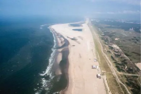 Figure 1. Aerial picture of the Sand Engine in September 2014, looking in northeasterly di- di-rection