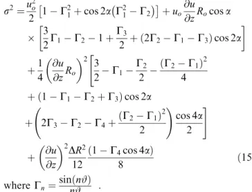 Fig. 2. Geometry of the 2-dimensional radar beam