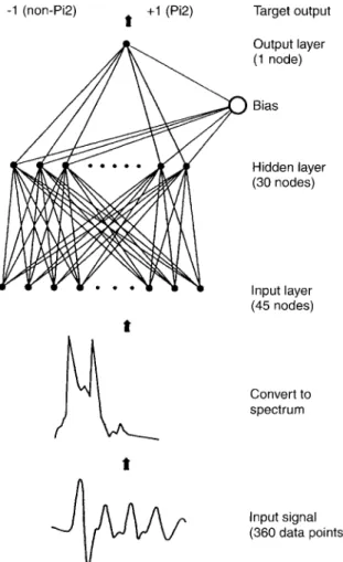 Fig. 1. Schematic representation of the data pre-processing and neural-network architecture used to identify Pi2 pulsations