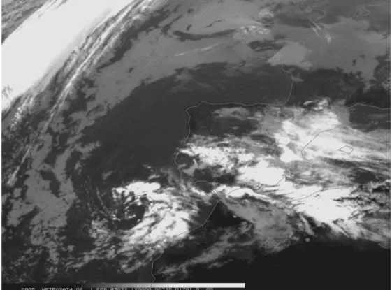 Fig. 9. Meteosat infrared image for 1 February 1993 at 1200 UTC
