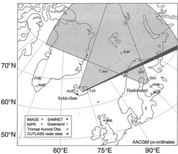 Figure 1 presents the geographical distribution of the instrumentation employed in this study
