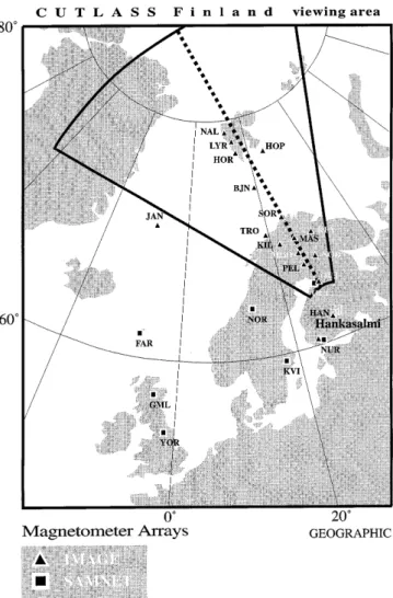 Figure 3 presents an overview of the magnetic ®eld data measured by Geotail and IMAGE