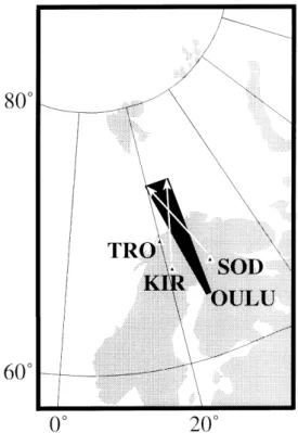 Fig. 1. A map illustrating the experimental geometry for the Barker and FAST-COSC experiments