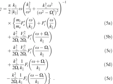 Fig. 2. Schematic picture of the ion distribution and the location of resonant velocities, v L  x=k k ; v   x  X i =k k ; v ÿ  x ÿ X i =k k 