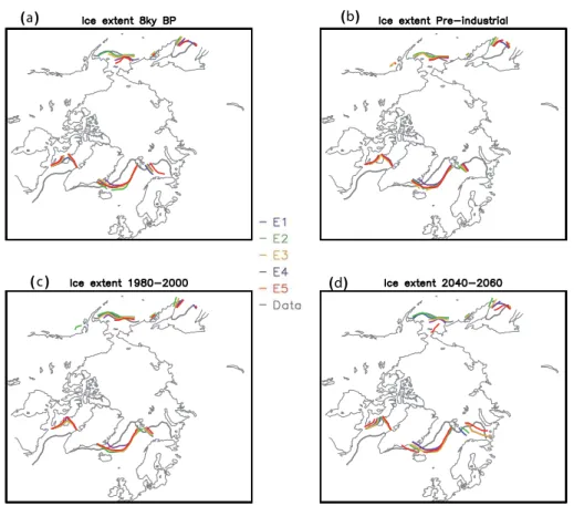 Fig. 3. Same as Fig. 2 for the sea ice edge in March.