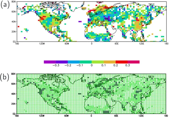 Fig. 9. As in Fig. 8, but for precipitation during boreal spring.