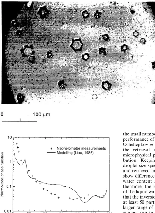 Fig. 15. Photograph of ice crystals collected on Formar coated slides in the cold chamber