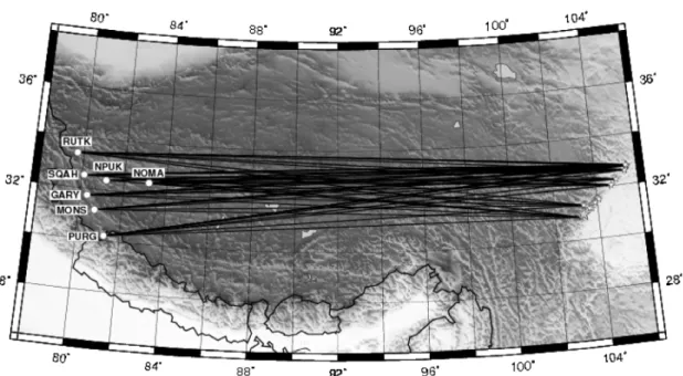 Table 1. List of Rayleigh Wave and Love Wave Dispersion Measurements, per Station, and per Event