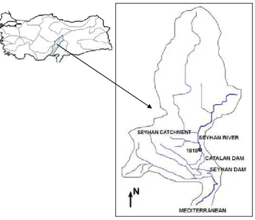 Fig. 5. The Seyhan River and its drainage area.