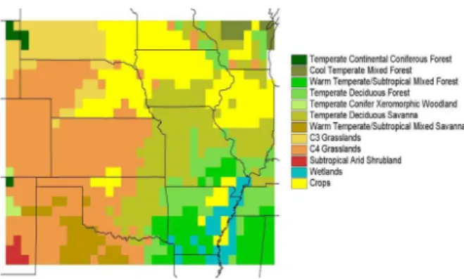 Fig. 2. The modified VEMAP version 2 vegetation classification.