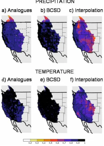 Fig. 1. Month to month correlation coe ffi cients between observations from Maurer et al