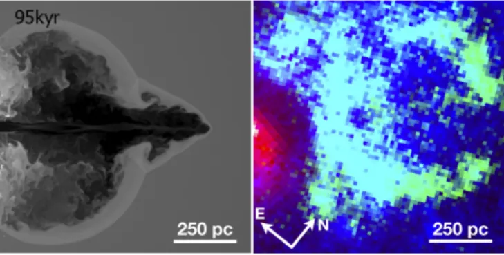 Figure 9. Left: Last panel of figure 2 from Sutherland &amp; Bicknell (2007), reproduced here with permission