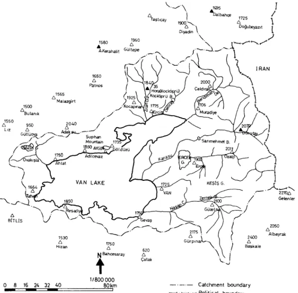 Fig. 2. Lake Van drain- drain-age basin