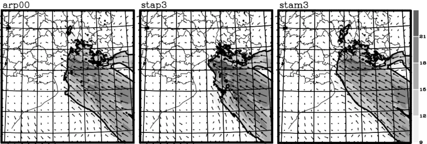 Table 3. Bias and RMS Errors From the Reference Experiment for the Aude Case, the Gard Case and the He´rault Case Computed Over the 2.4-km Domain at the End of Simulation (After 18 Hours of Simulation for the Aude Case and After 24 Hours for the Gard and H