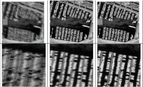 Figure 2: simulation of ground images taken by a deployed telescope onboard a CubeSat