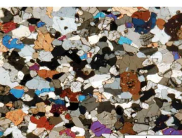 Figure 1. Optical microphotograph of the original gabbronorite sample.