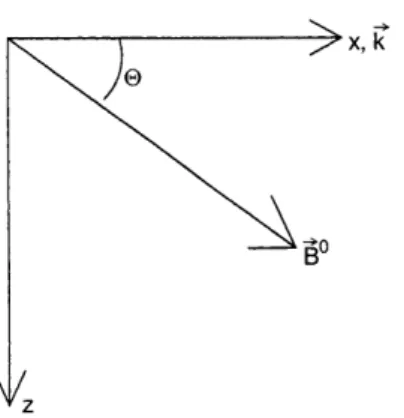 Fig. 1. The coordinate system for the Hall-MHD mode ®lter