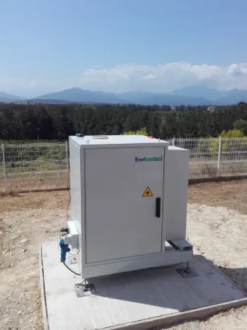 Figure 1. Mini Micro Pulse LiDAR (MiniMPL) unit from the Météo-France network.