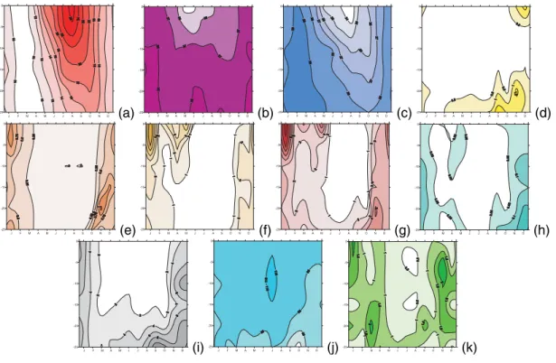 Fig. 5. C10 H ¨ovm ¨oller time-depth plots on a monthly scale.