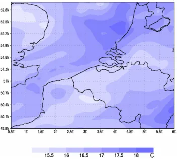 Table 2. Average thermal error ( ◦ C) over the time period between 12 August 2004 12:00 UTC and 13 August 2004 12:00 UTC for several synoptic stations