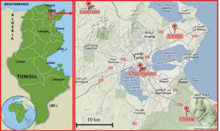 Fig. 1 Location of the four gauging stations (left: http://www.rfi.fr/actufr/articles/118/article_85956.asp; right http://www.