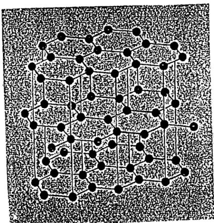 Fig 14: Molécule de graphite: structure de type hexagonal (d'après CARBONE LORRAINE S