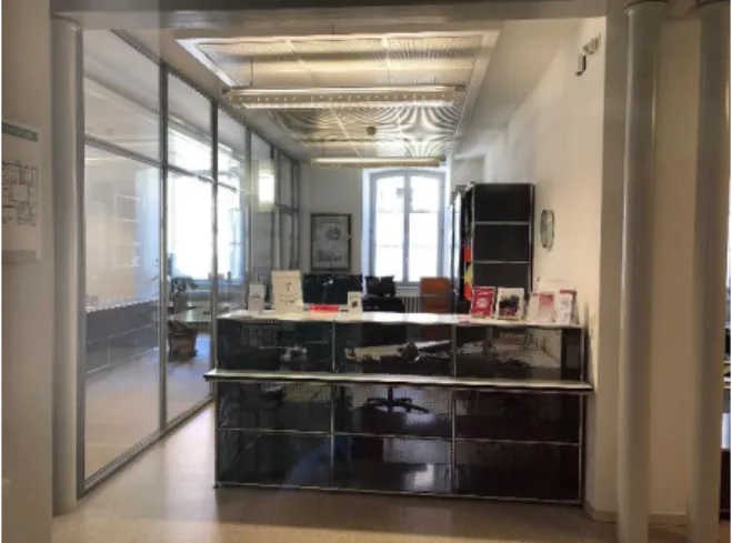 Figure 2: Bureau d’accueil du public à la BiCJ et aux ArCJ 