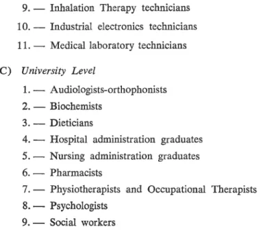 Table  3  &lt;1)  depicts  thé évolution  and distribution  of thèse programmes since thé inception of thé Général and Vocational CoUeges.
