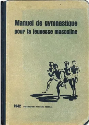 Figure 9. 1 er  de couverture du manuel fédéral de 1942, éditeur  DMF,  Bibliothèque  cantonale  universitaire Lausanne (BCUL)