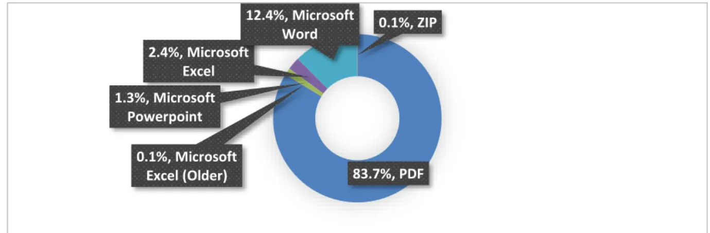 Figure 5 Répartition des formats de documents 