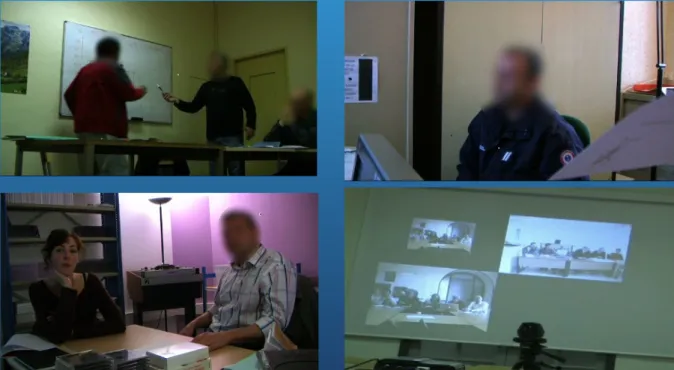 Fig. 1: illustrations des différentes activités du corpus recueilli en prison.  
