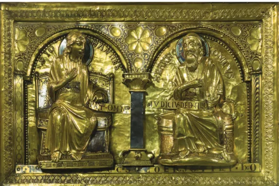 Fig. 9. – Châsse de saint Servais, Maastricht, église Saint-Servais, Jean et Barthélemy, années 1160 (© Sloun).