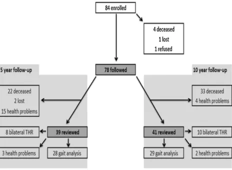 Fig. 1 Flow chart presenting the examined patients and patients lost to follow-up during the study