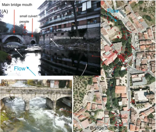Fig. 11) and the potential transport capacity of the flow (in terms of potentially mobile sediment diameter), which could both be important factors in an evacuation process.