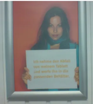 Abb. 8: Handlungsvorgaben in einer Universitätsmensa.
