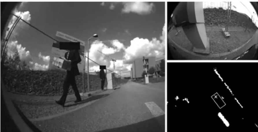 Figure 12: If no valid solution trajectory could be computed by the local motion planner, moving pedestrians in close vicinity to the ego vehicle (left) and small perception noise when passing narrow gates (right) were often the cause.