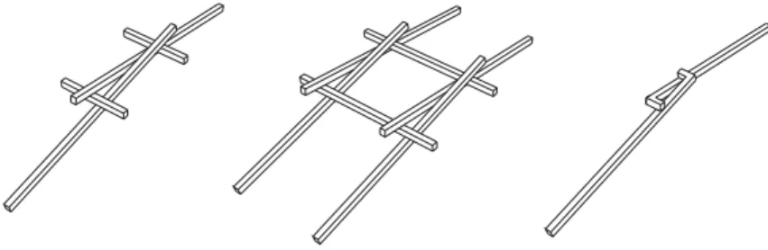 Fig. 4 Reciprocal structures with a parallel addition of linear elements