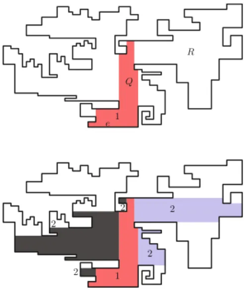 Fig. 2 The first step of the partitioning process