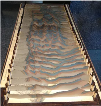 Fig. 1 Physical model of the Sa¨ntis area created by Albert Heim in 1905 based on original data from Arnold Escher von der Linth