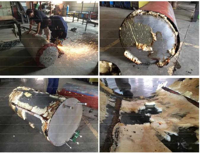 Figure 24: insulation issues detected on existing tank 