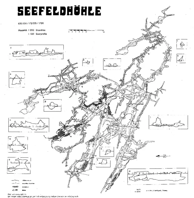 Abbildung 2: Plan Seefeldhöhle 