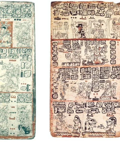Figure 12: Page 9 from the Dresden Codex Figure 13: Page 91 from the Madrid  (after Förstemann 1880) Codex (after Codex Tro-Cortesianus 
