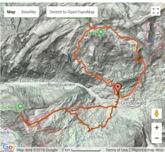 Figure 9: Wegaw itinerary map 