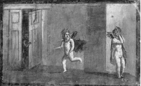 Fig. 1 – Peinture murale du cryptoportique   de la Maison des cerfs, Herculanum.  